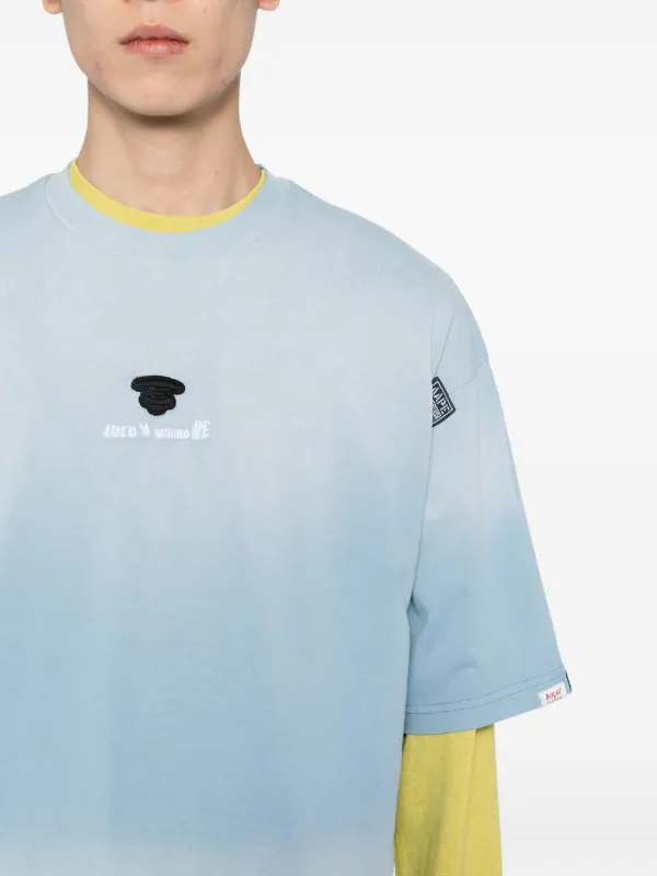 AAPE BY *A BATHING APE® スタープリント タイダイ Tシャツ | ブルー 