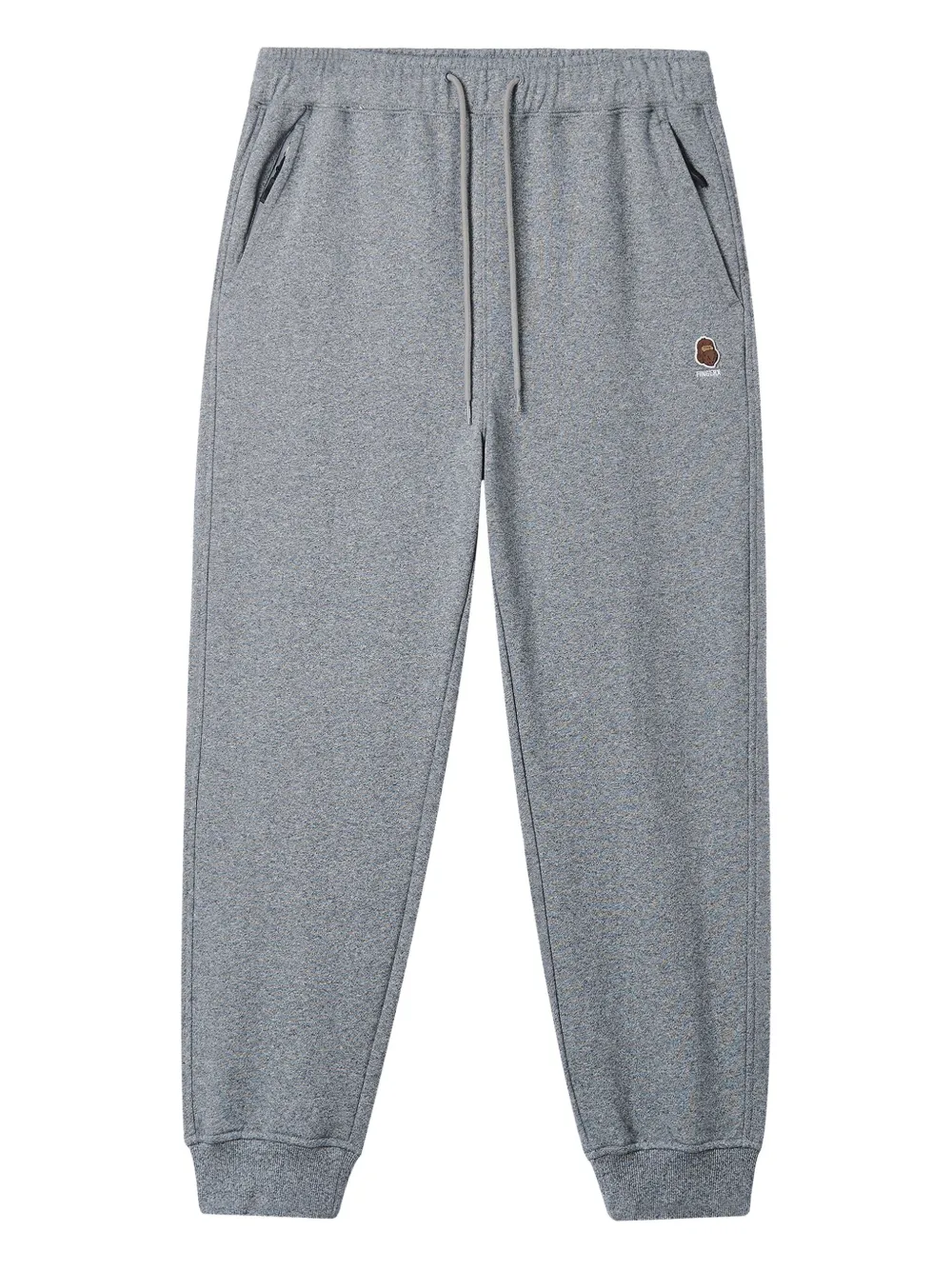 FINGERCROXX logo-patch cuffed joggers | Grey | Image 1