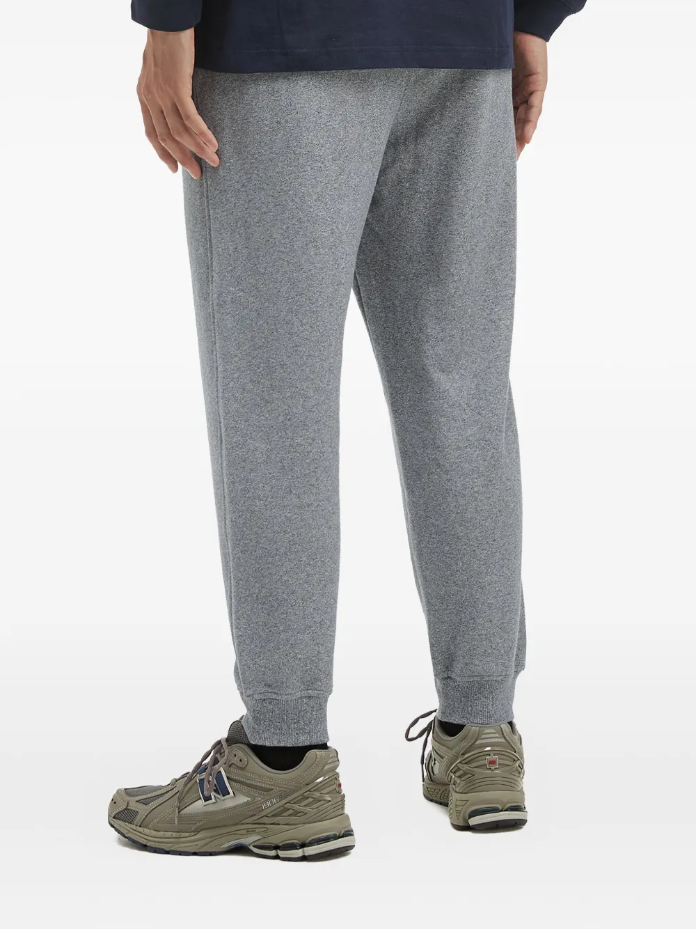 Fingercroxx Logo-patch Cuffed Joggers In Gray