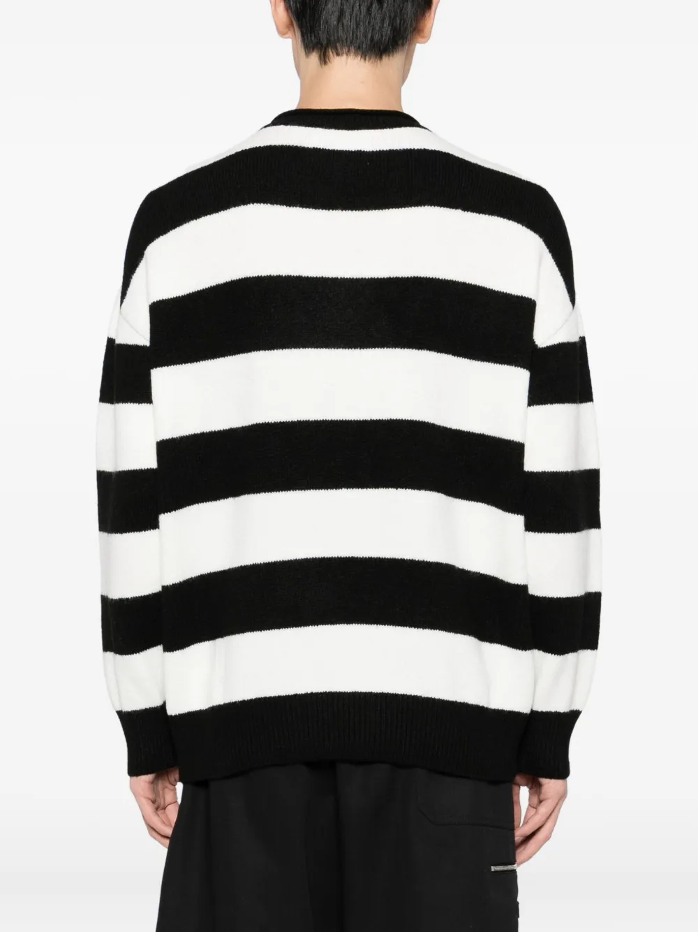 Chocoolate Striped Jumper In Black