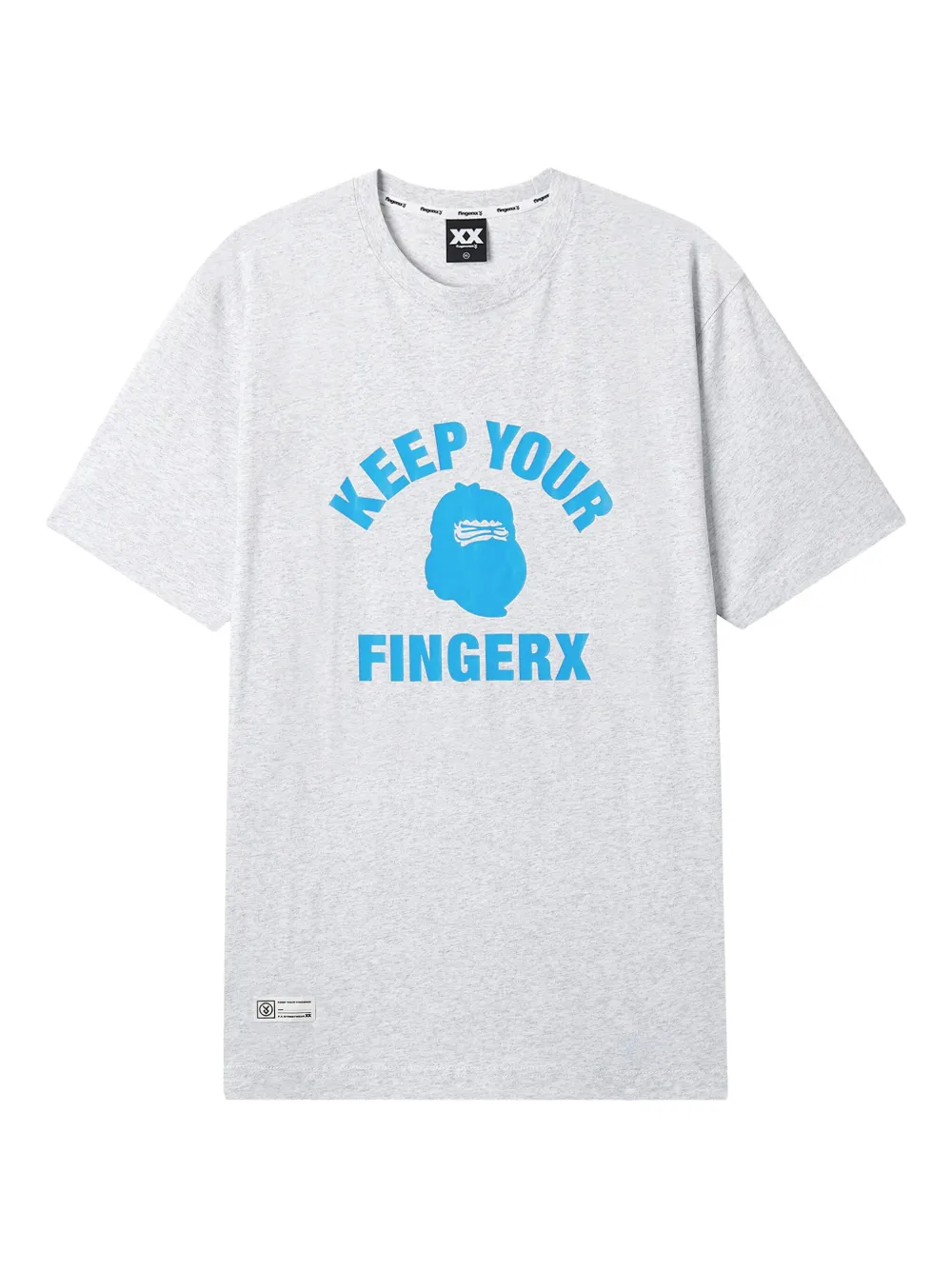 Fingercroxx Graphic-print T-shirt In Gray