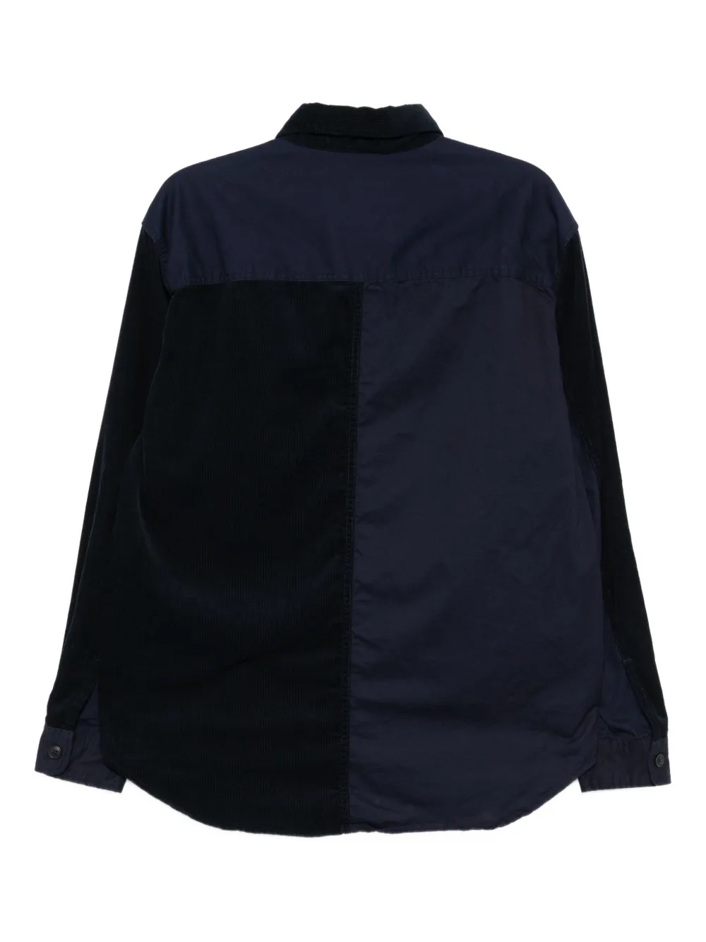 CHOCOOLATE Overhemd met patchwork - Blauw