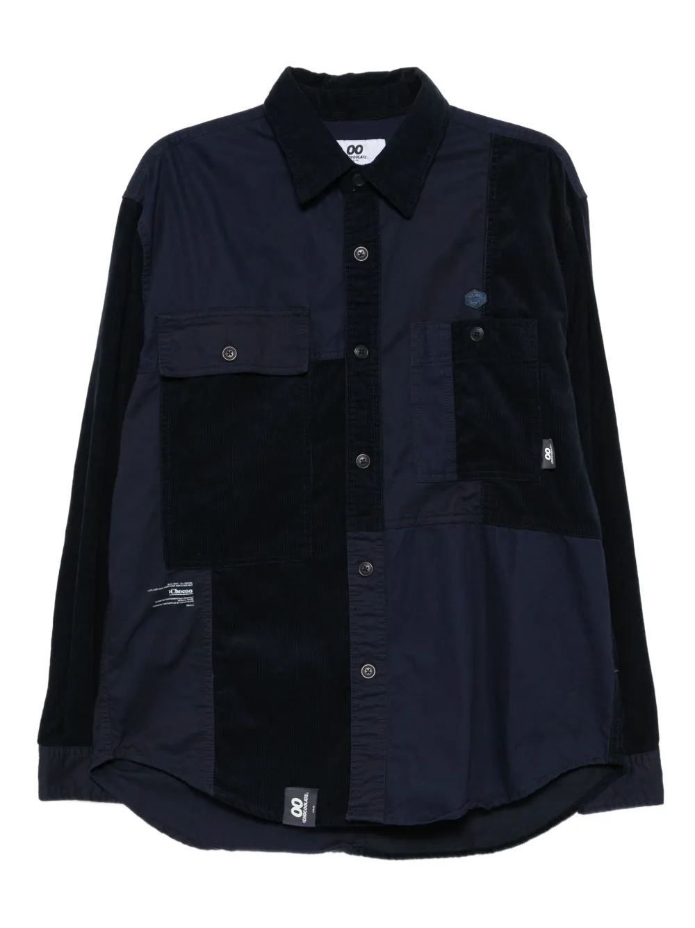 CHOCOOLATE patchwork shirt | Blue | Image 1