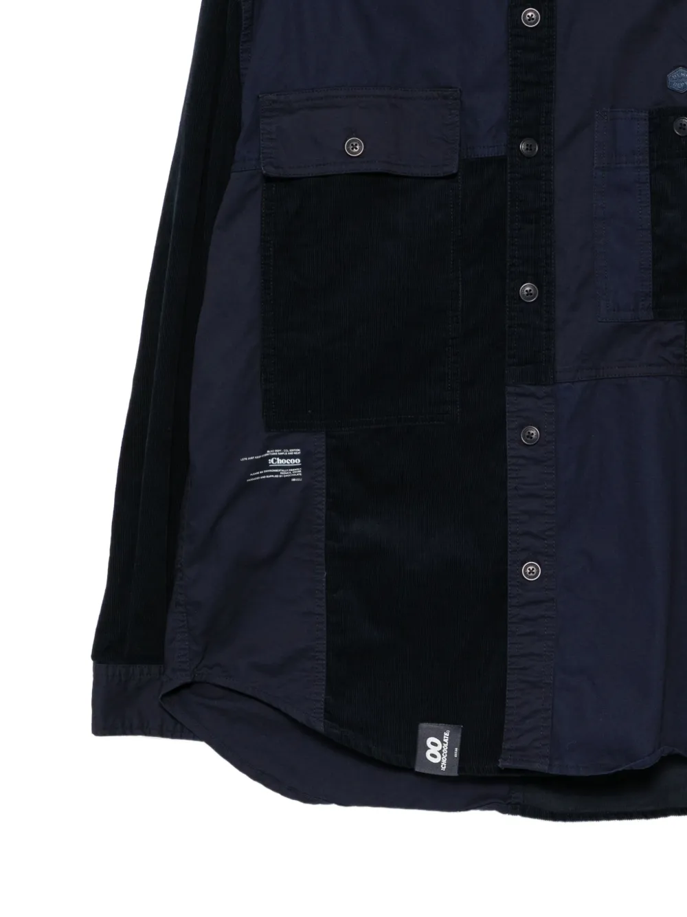 Chocoolate Patchwork Shirt In Blue