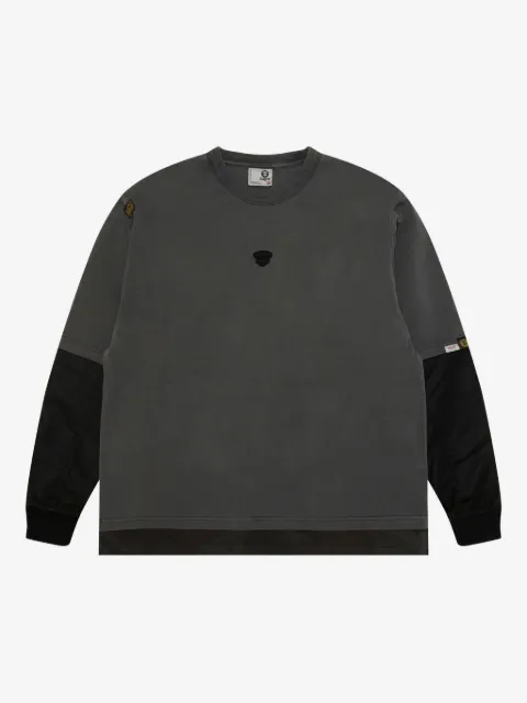 AAPE BY *A BATHING APE® contrast-panel long-sleeve T-shirt