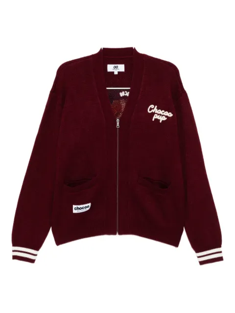 CHOCOOLATE intarsia-knit cardigan