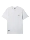 FINGERCROXX logo-patch cotton T-shirt - Grey