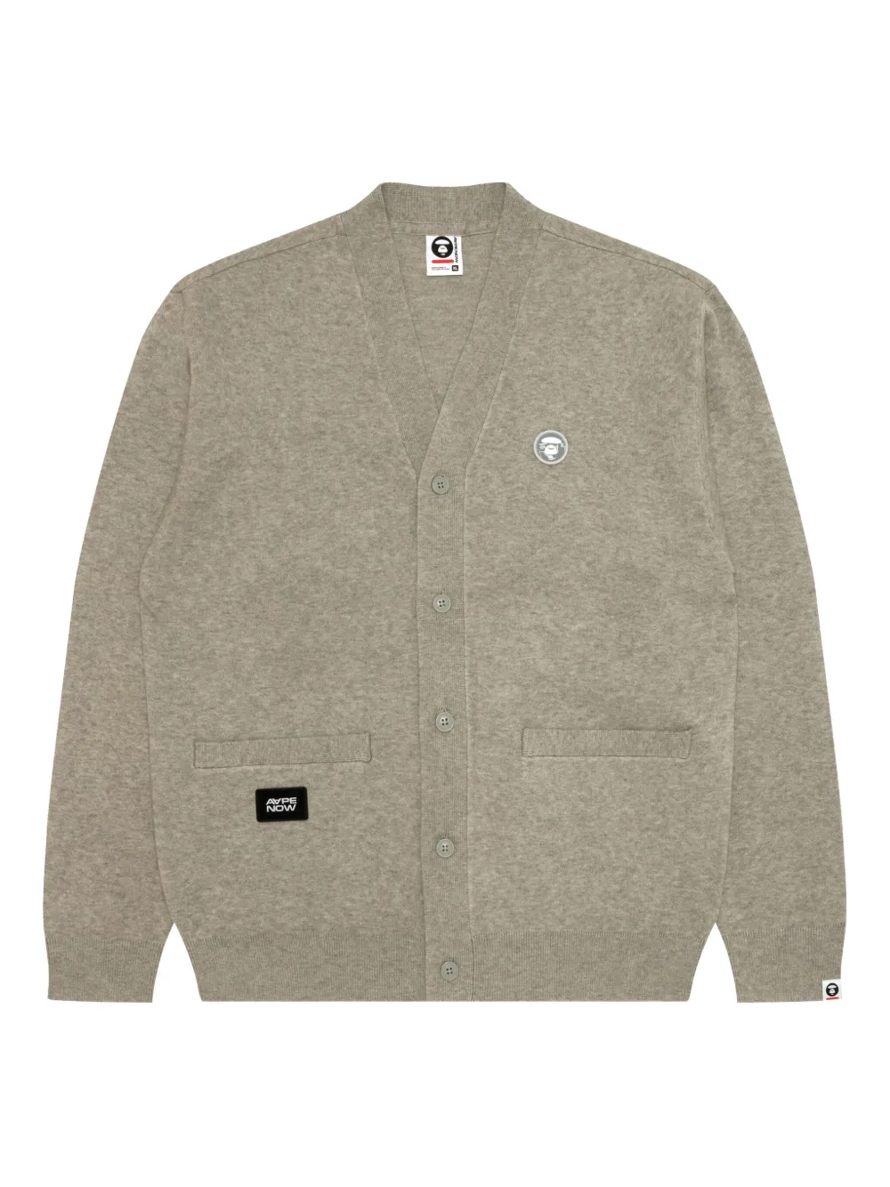 AAPE BY *A BATHING APE Head vest met opgestikte zak Beige