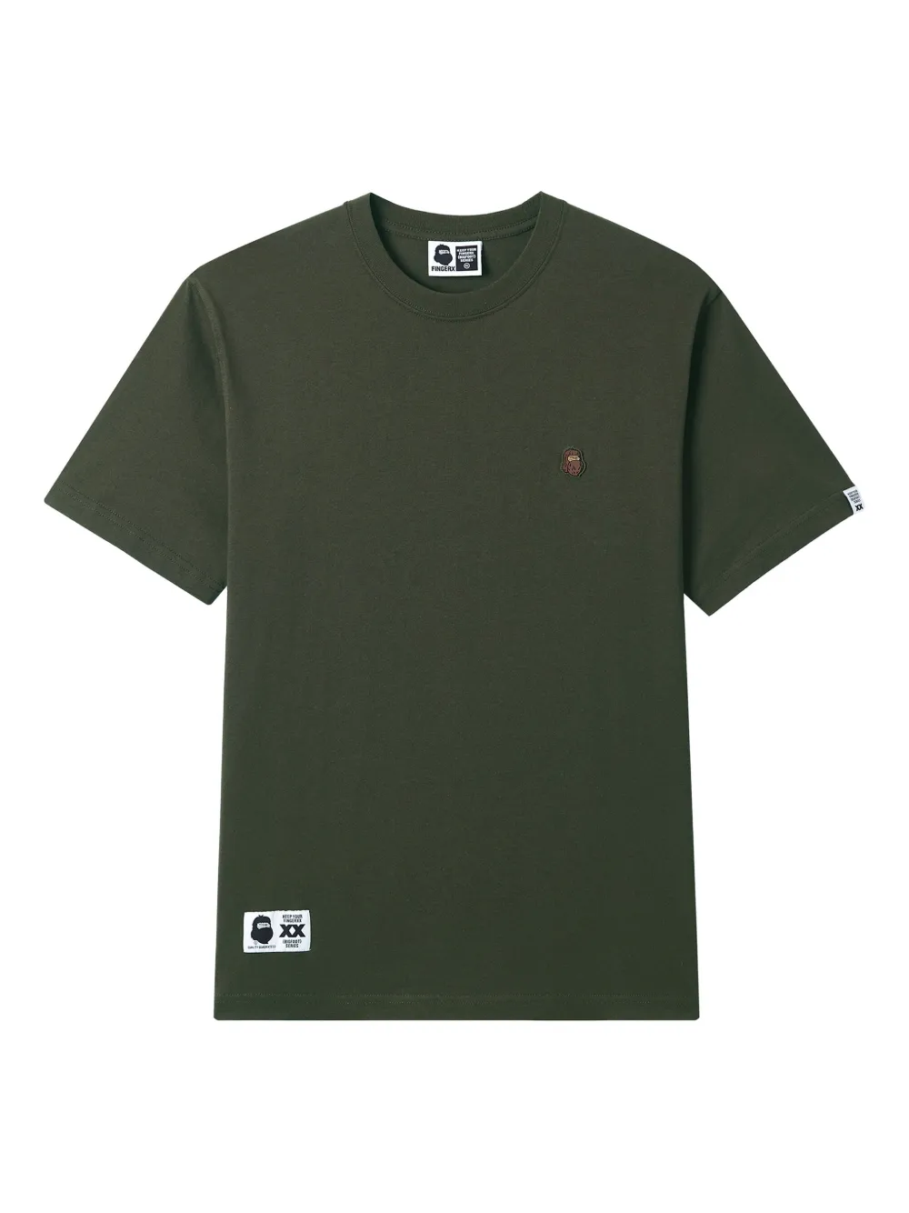 Fingercroxx Logo-patch T-shirt In Green