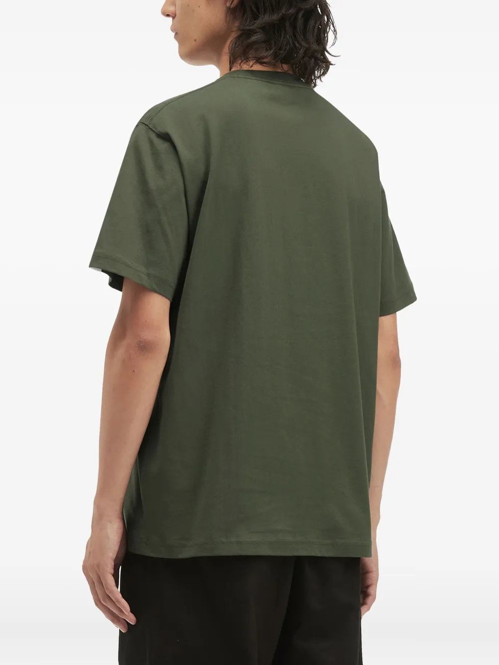 Fingercroxx Logo-patch T-shirt In Green