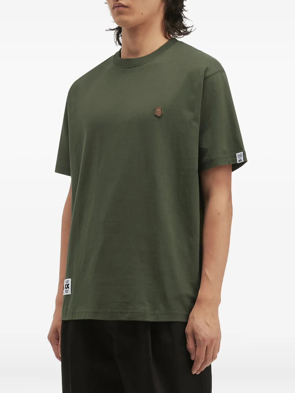 Fingercroxx Logo-patch T-shirt In Green