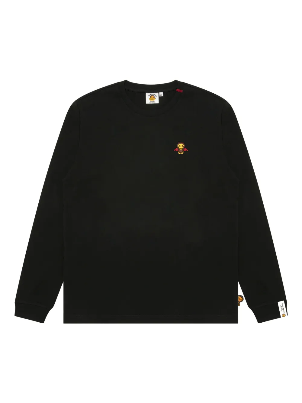 *baby Milo® Store By *a Bathing Ape® Angel Devil Long-sleeved Sweatshirt In Black