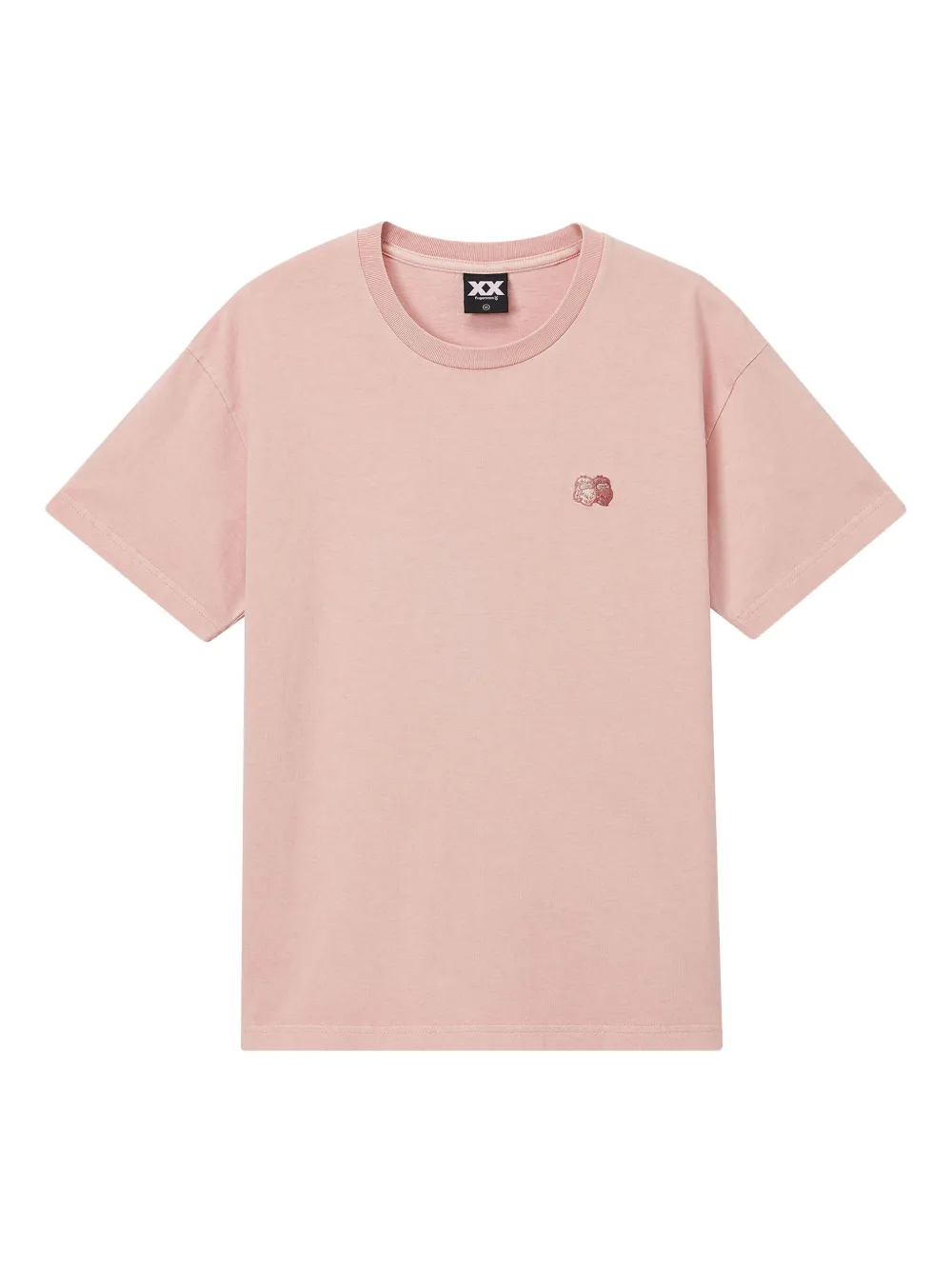 FINGERCROXX T-shirt in cotone con logo | rosa | Image 1