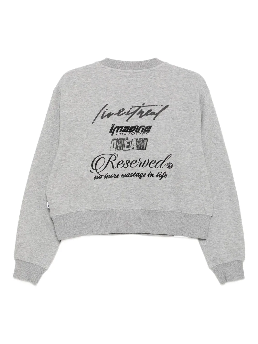 izzue embroidered-slogan sweatshirt | Sweaters | Image 2