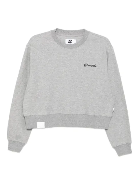 izzue embroidered-slogan sweatshirt