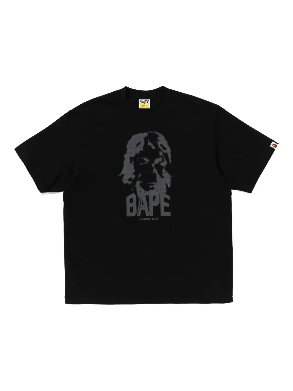 A BATHING APE T-shirt met Beethoven-print Zwart