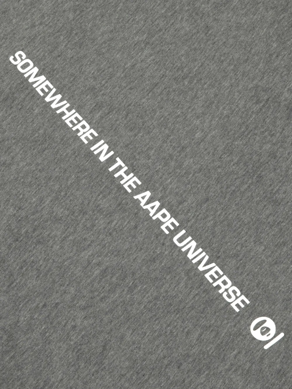 AAPE BY *A BATHING APE Aape Head Club T-shirt met lange mouwen Grijs
