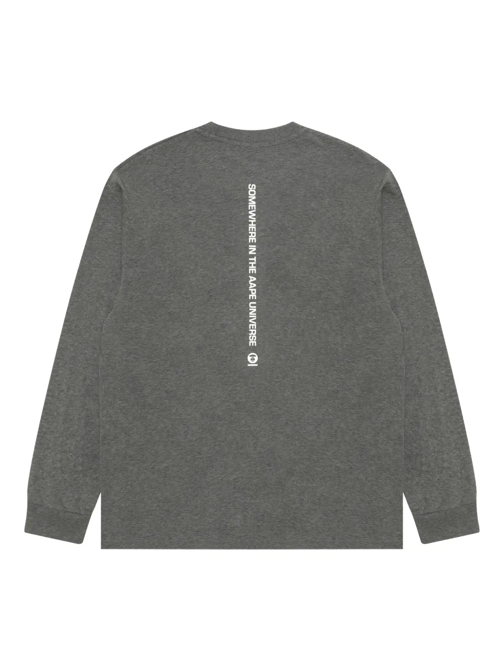 AAPE BY *A BATHING APE Aape Head Club T-shirt met lange mouwen - Grijs
