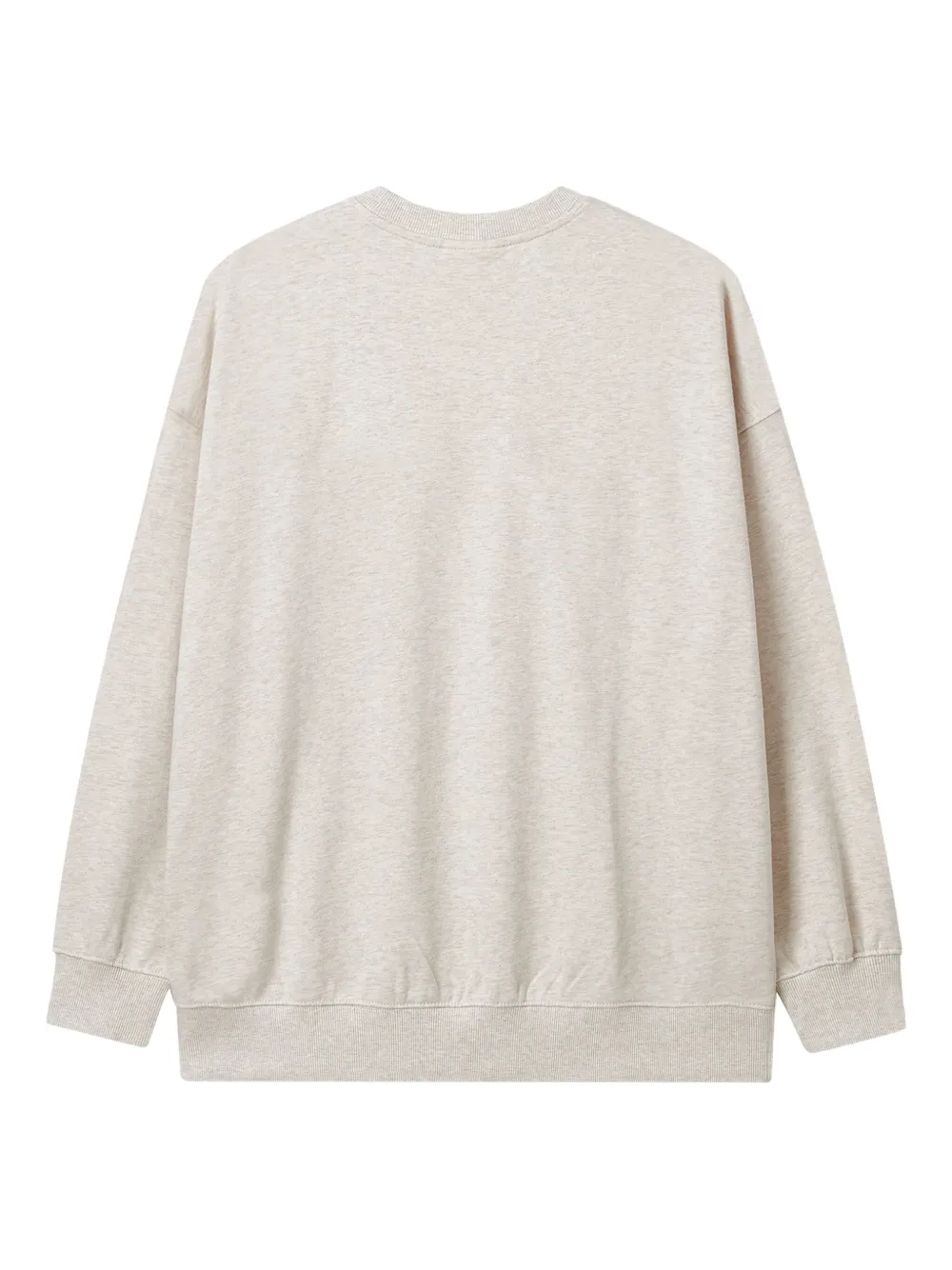 Fingercroxx Logo-patch Cotton Sweatshirt In Neutral