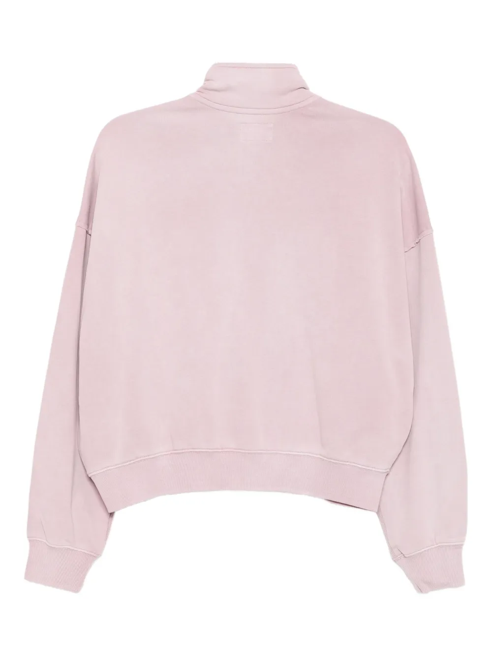 Izzue Panelled Cotton Sweatshirt In Pink