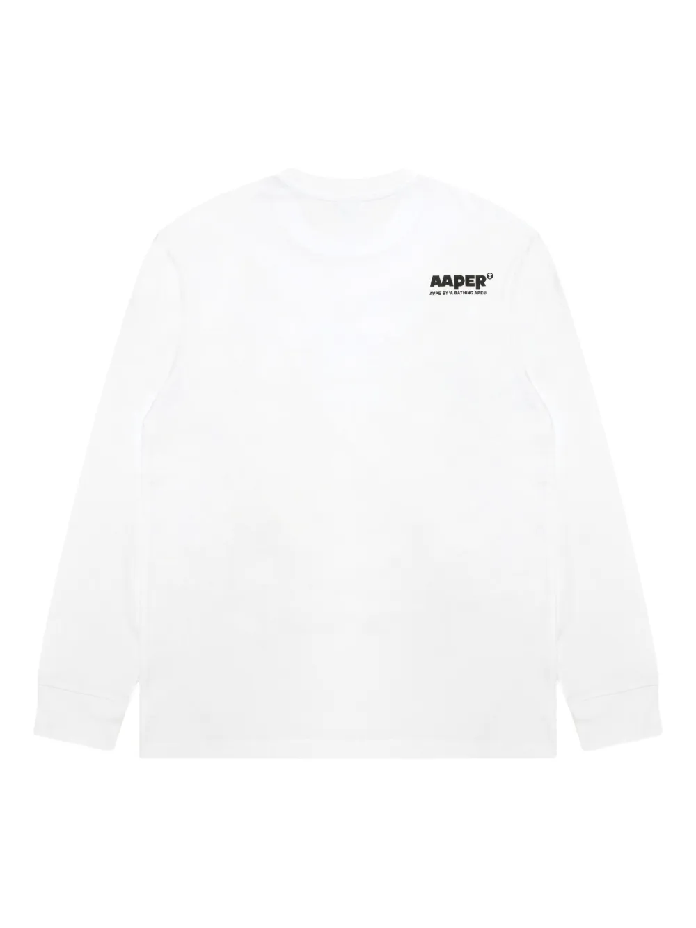 AAPE BY *A BATHING APE Aape Head T-shirt met lange mouwen - Wit