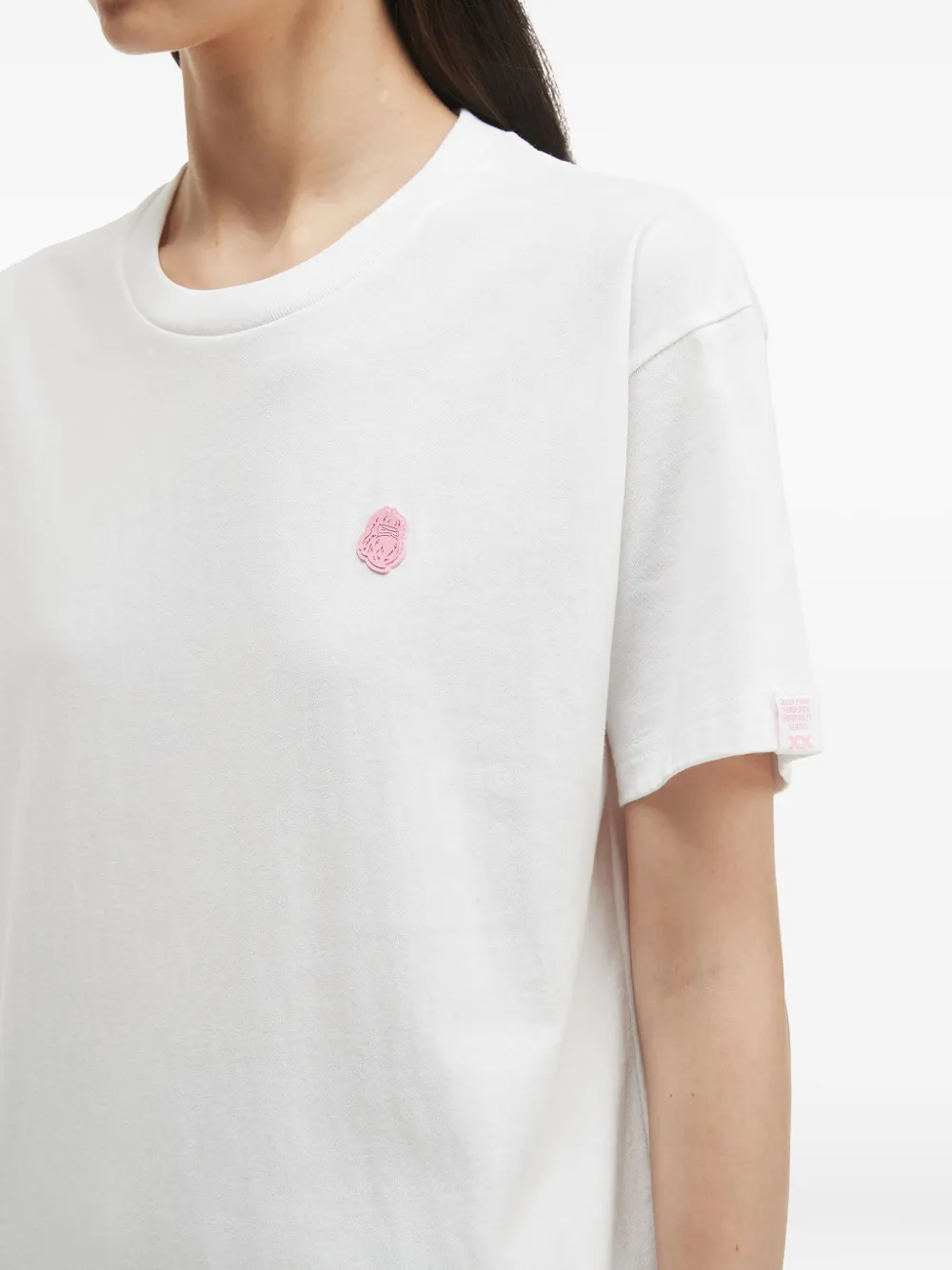 Fingercroxx Logo-patch T-shirt In White