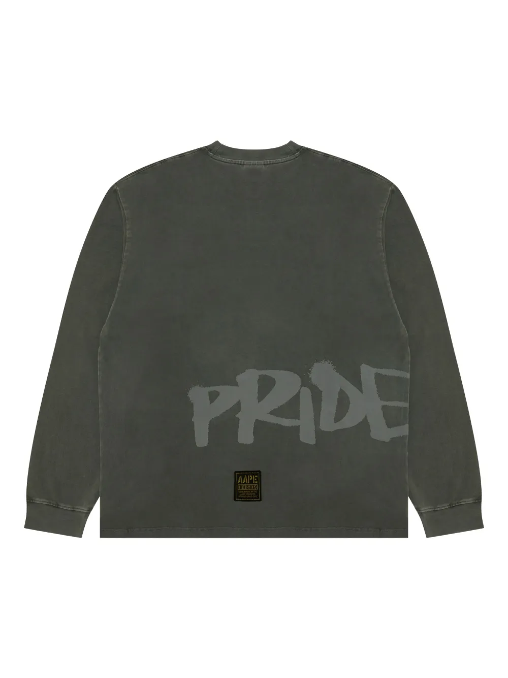 AAPE BY *A BATHING APE T-shirt met logo en lange mouwen Groen
