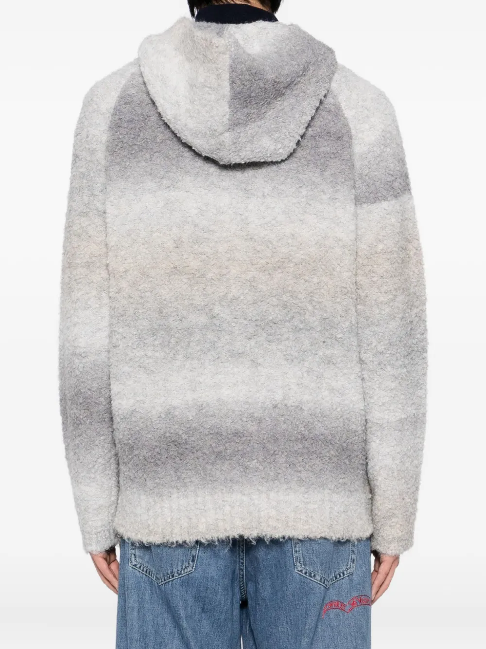 izzue Hoodie met kleurverkoop Grijs