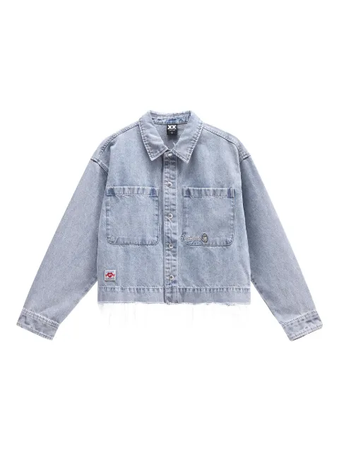 FINGERCROXX Jeansjacke mit ausgefranstem Saum
