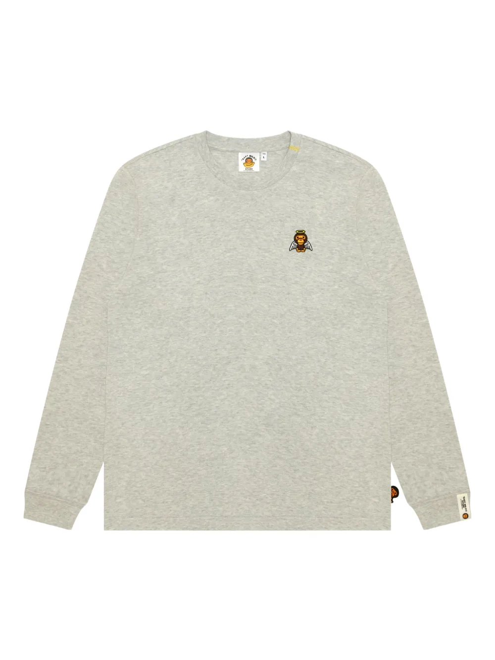 *baby Milo® Store By *a Bathing Ape® Angel Devil Long-sleeved Sweatshirt In Gray