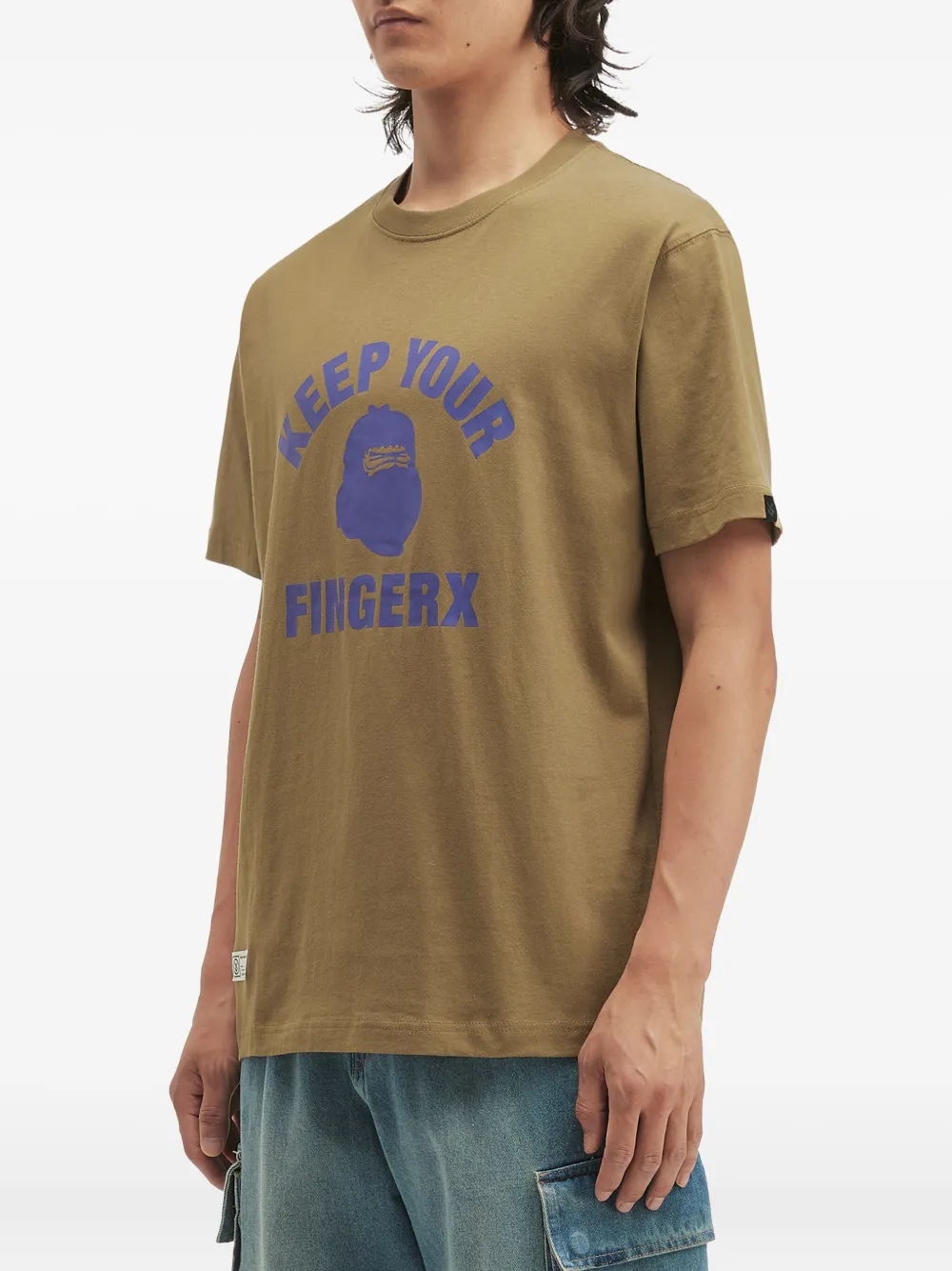 Fingercroxx Graphic-print T-shirt In Brown