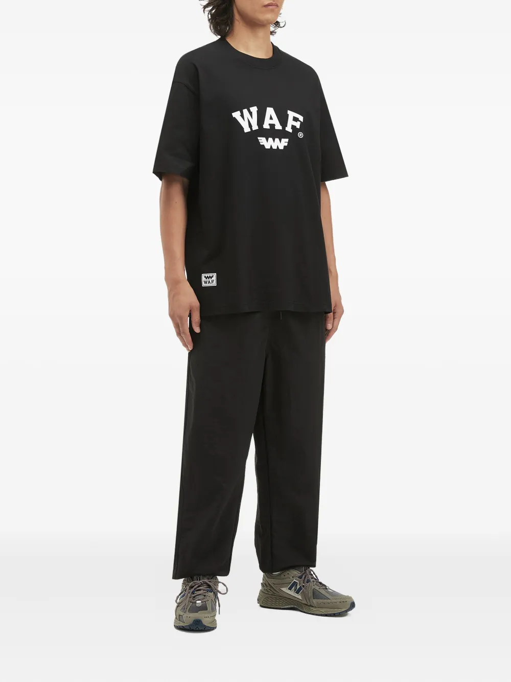 FINGERCROXX drawstring-cuffed trousers | Black | Image 1