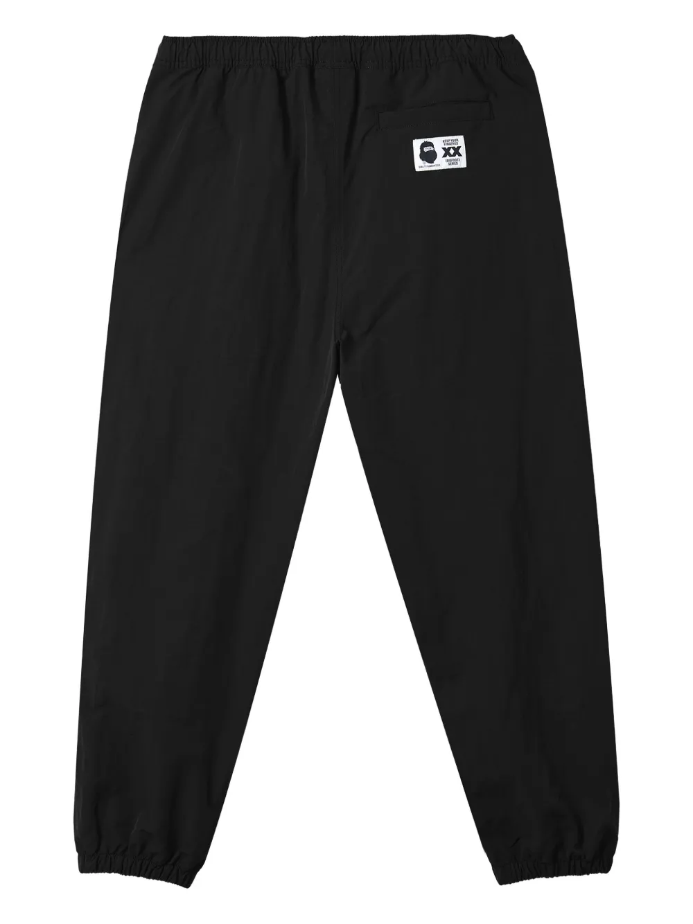 Fingercroxx Drawstring-cuffed Trousers In Black
