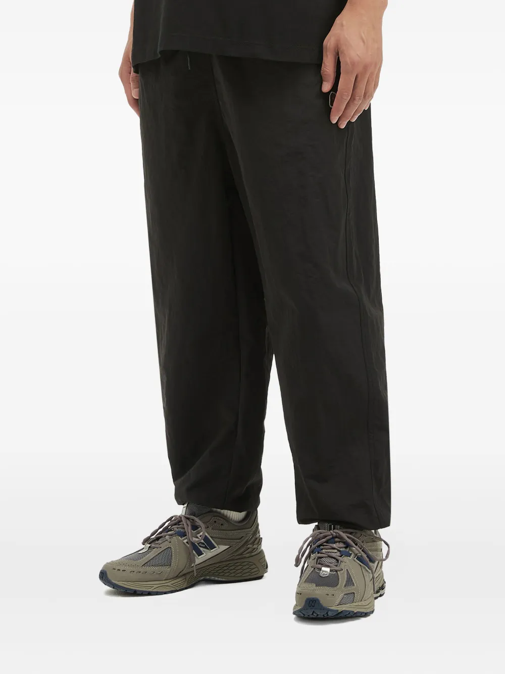 FINGERCROXX Broek met trekkoord manchetten - Zwart