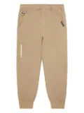 AAPE BY *A BATHING APE® ape head logo-plaque regular trousers - Brown