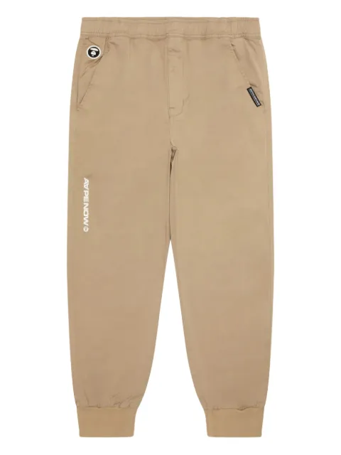AAPE BY *A BATHING APE® ape head logo-plaque regular trousers