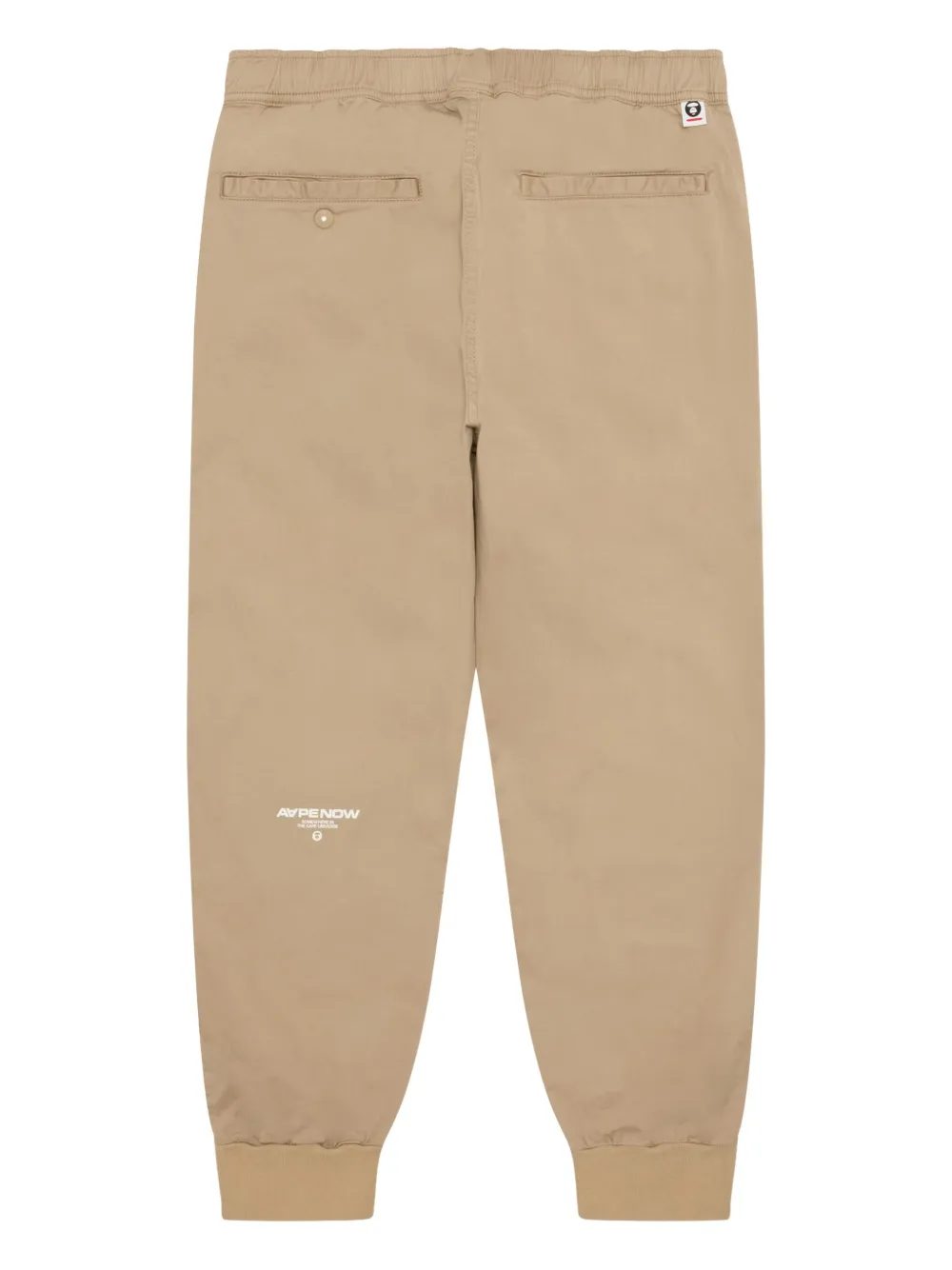 AAPE BY *A BATHING APE ape head logo-plaque regular trousers - Bruin