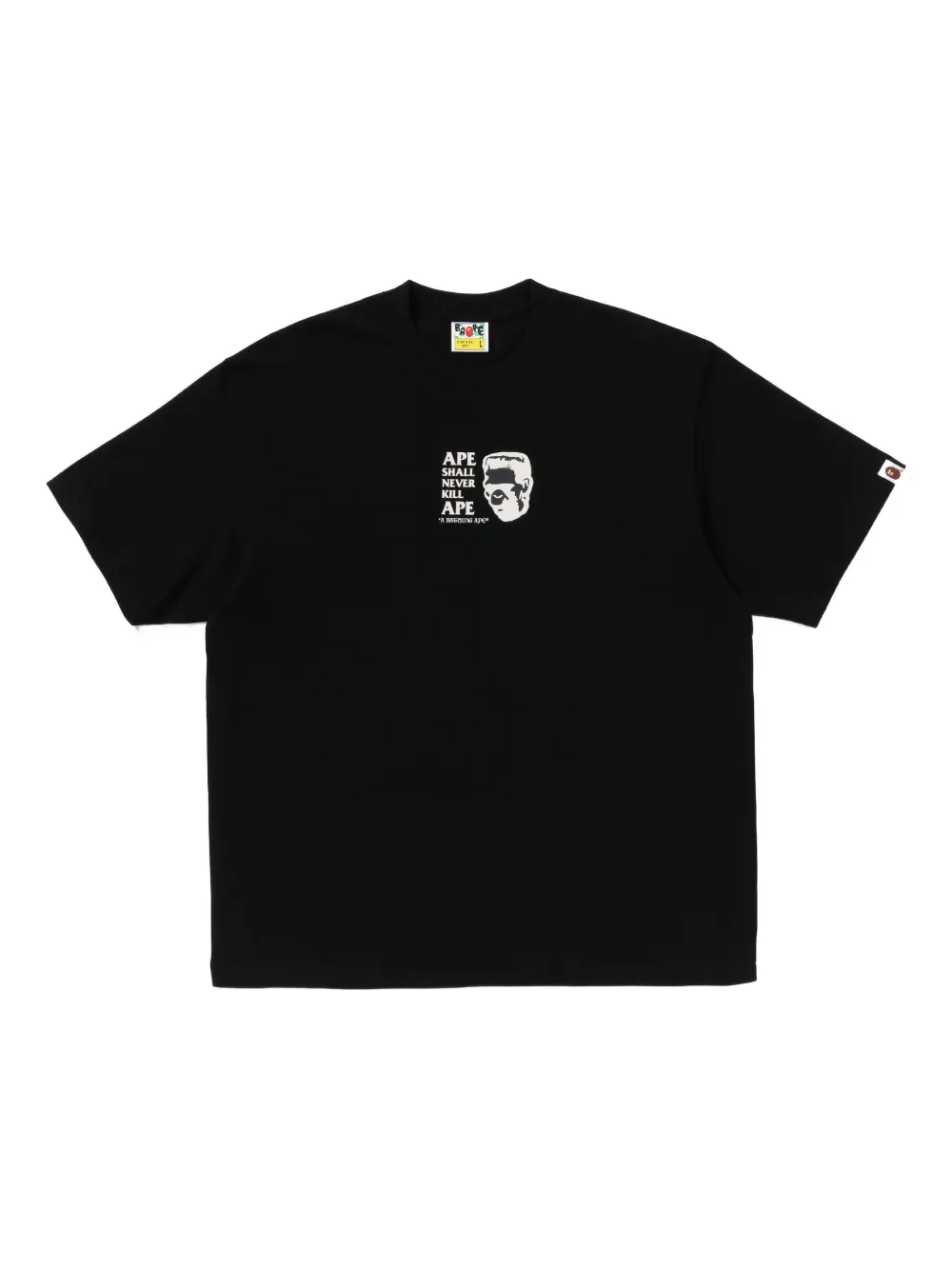 A BATHING APE Frankenstein Bape katoenen T-shirt Zwart