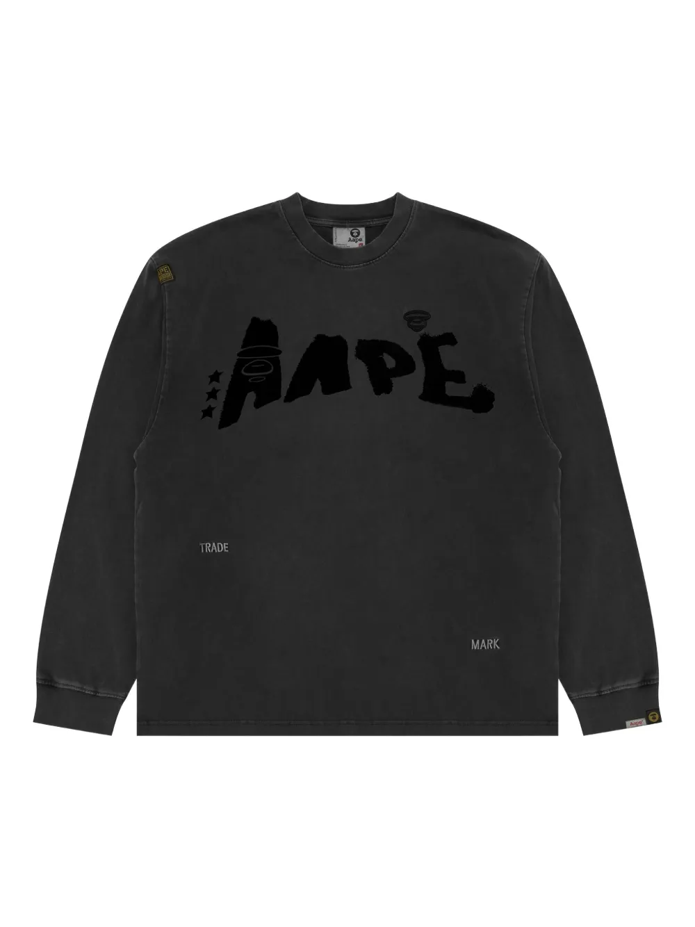 AAPE BY *A BATHING APE logo-print sweatshirt Zwart
