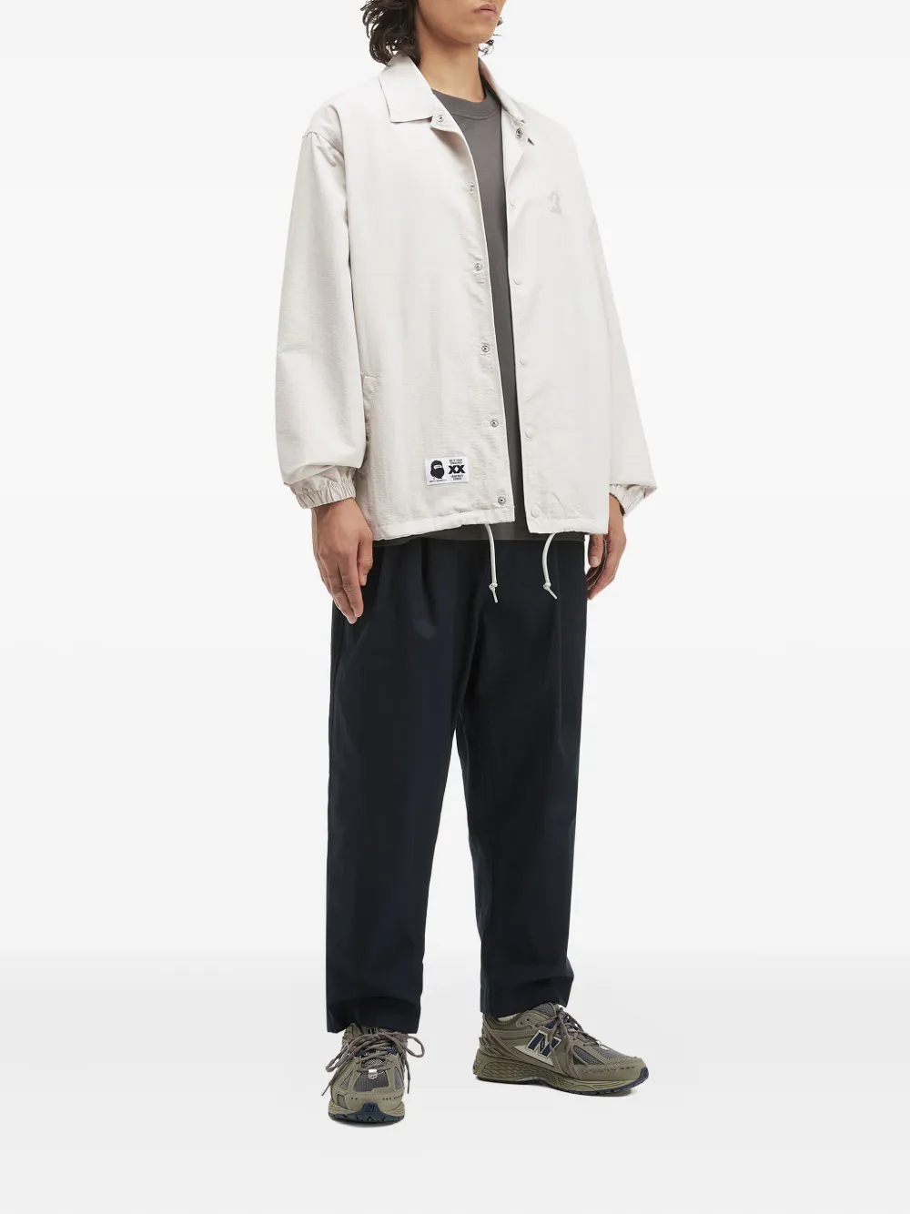 Fingercroxx Logo-patch Jacket In White