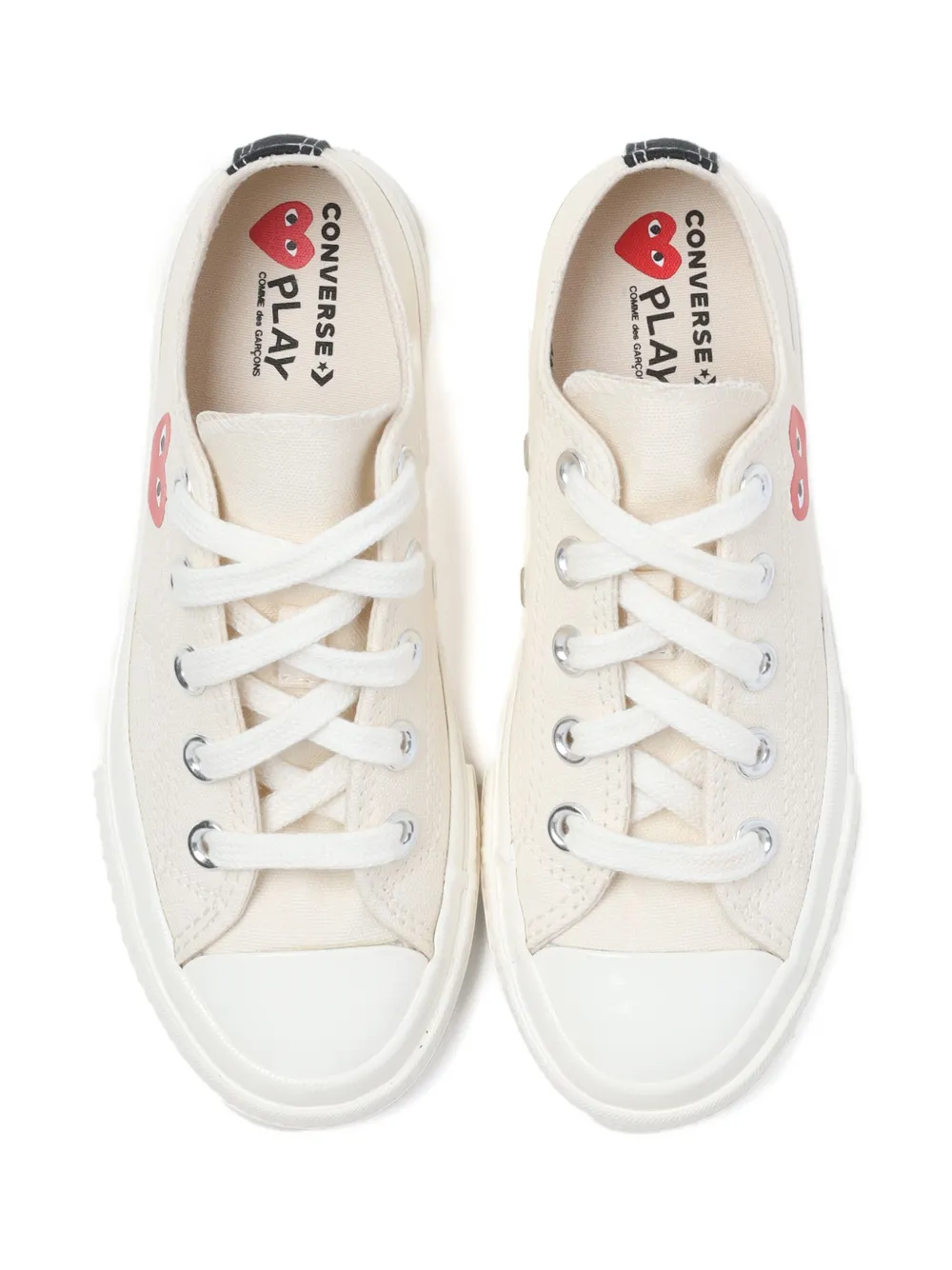 Comme Des Garçons Play Kids x Converse heart-logo sneakers Neutrals