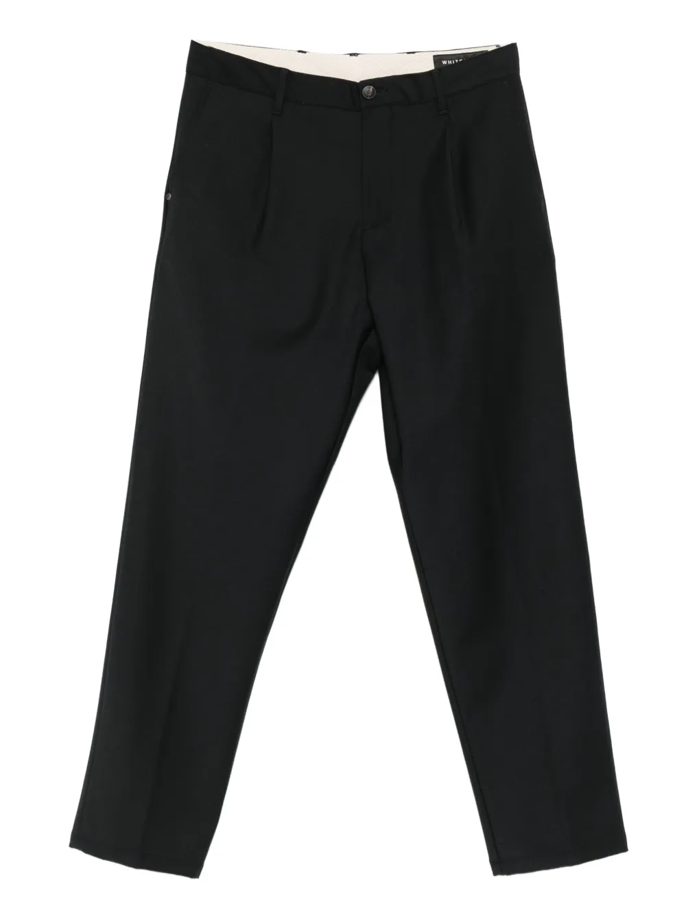 White Sand Broek met geplooide voorkant Zwart