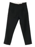 White Sand pleated-front trousers - Black
