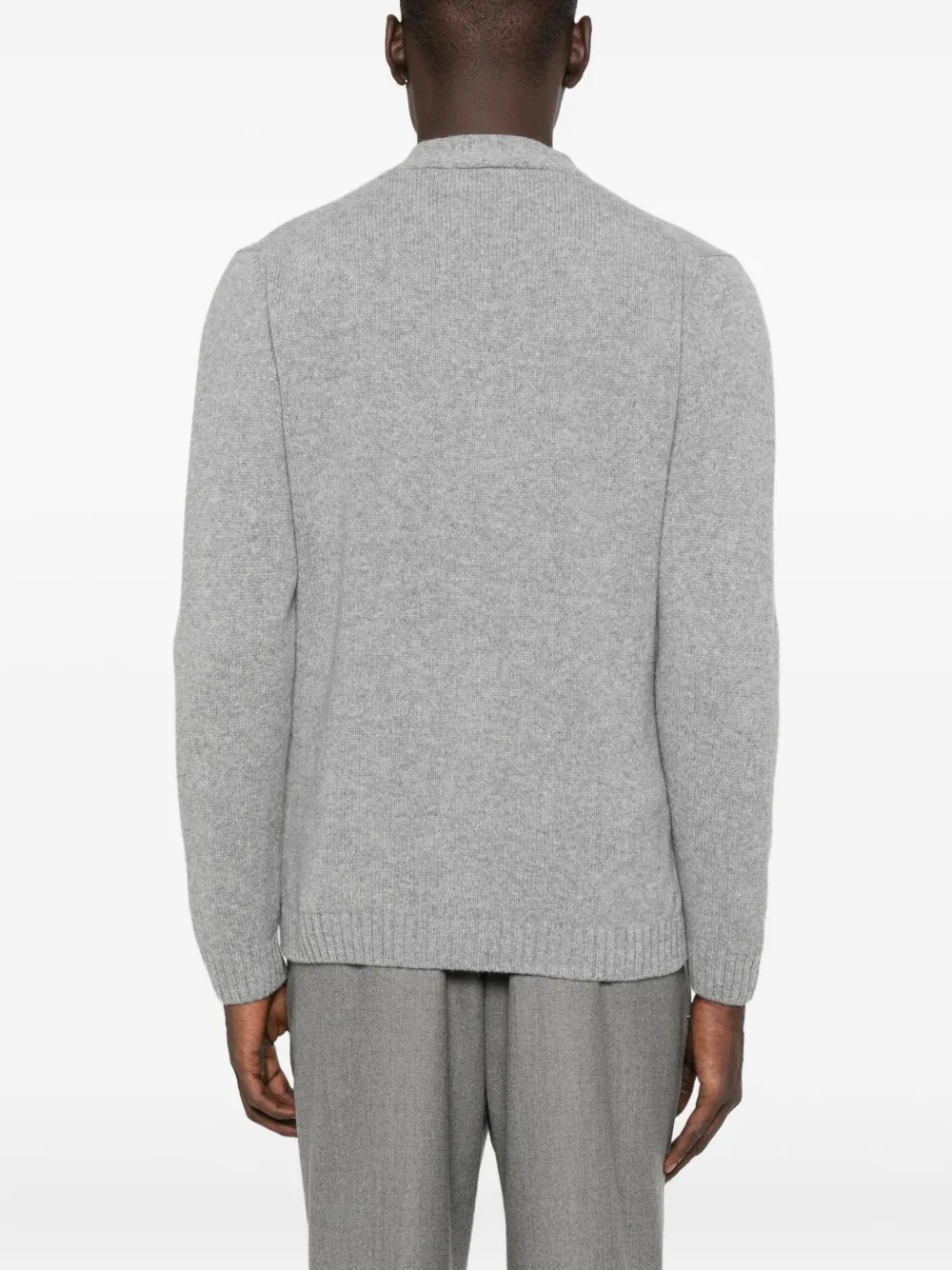Daniele Fiesoli V-neck Buttoned Cardigan In Gray