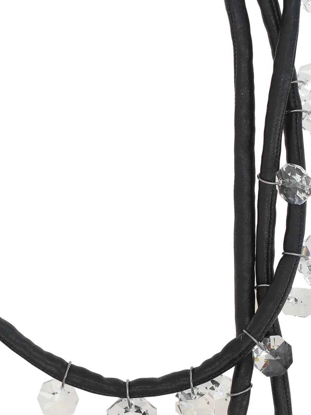 Maria Calderara multiple-cords embellished necklace - Zwart