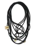 Maria Calderara multiple-straps necklace - Black