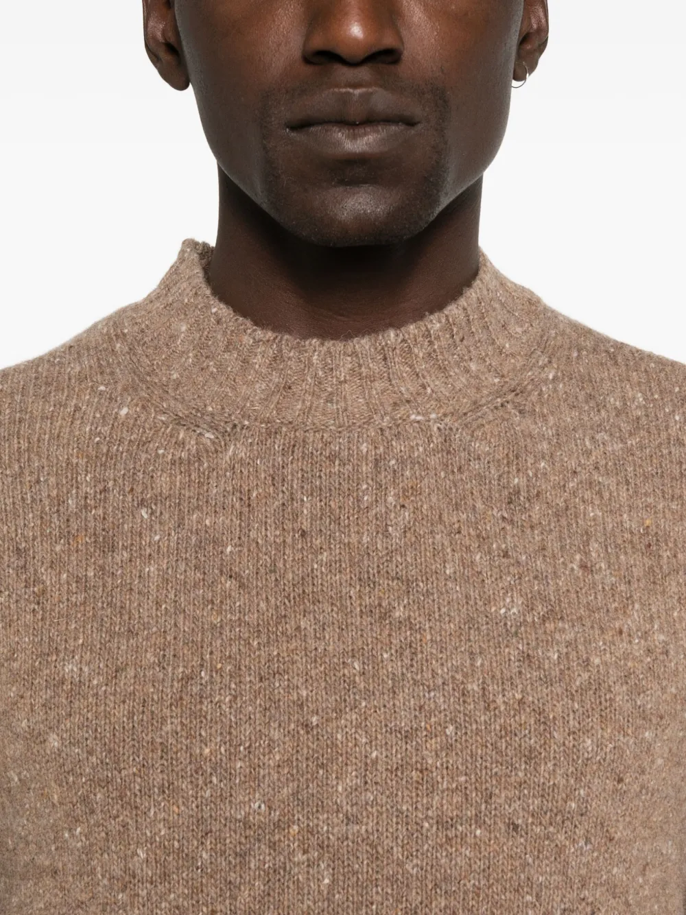 Daniele Fiesoli Long-sleeve Crew-neck Sweater In Brown