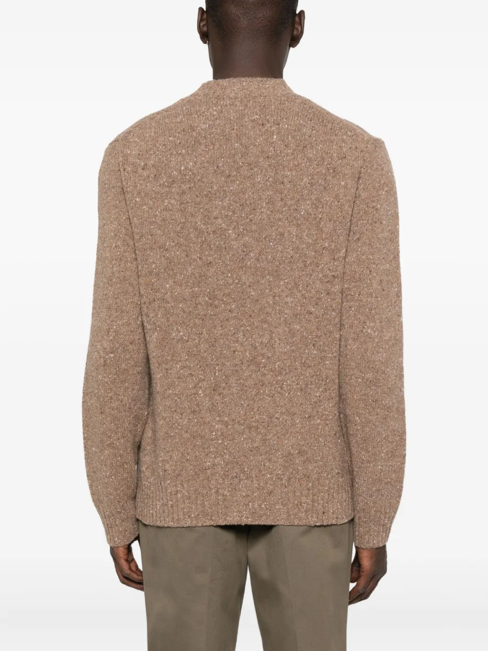 Daniele Fiesoli Long-sleeve Crew-neck Sweater In Brown