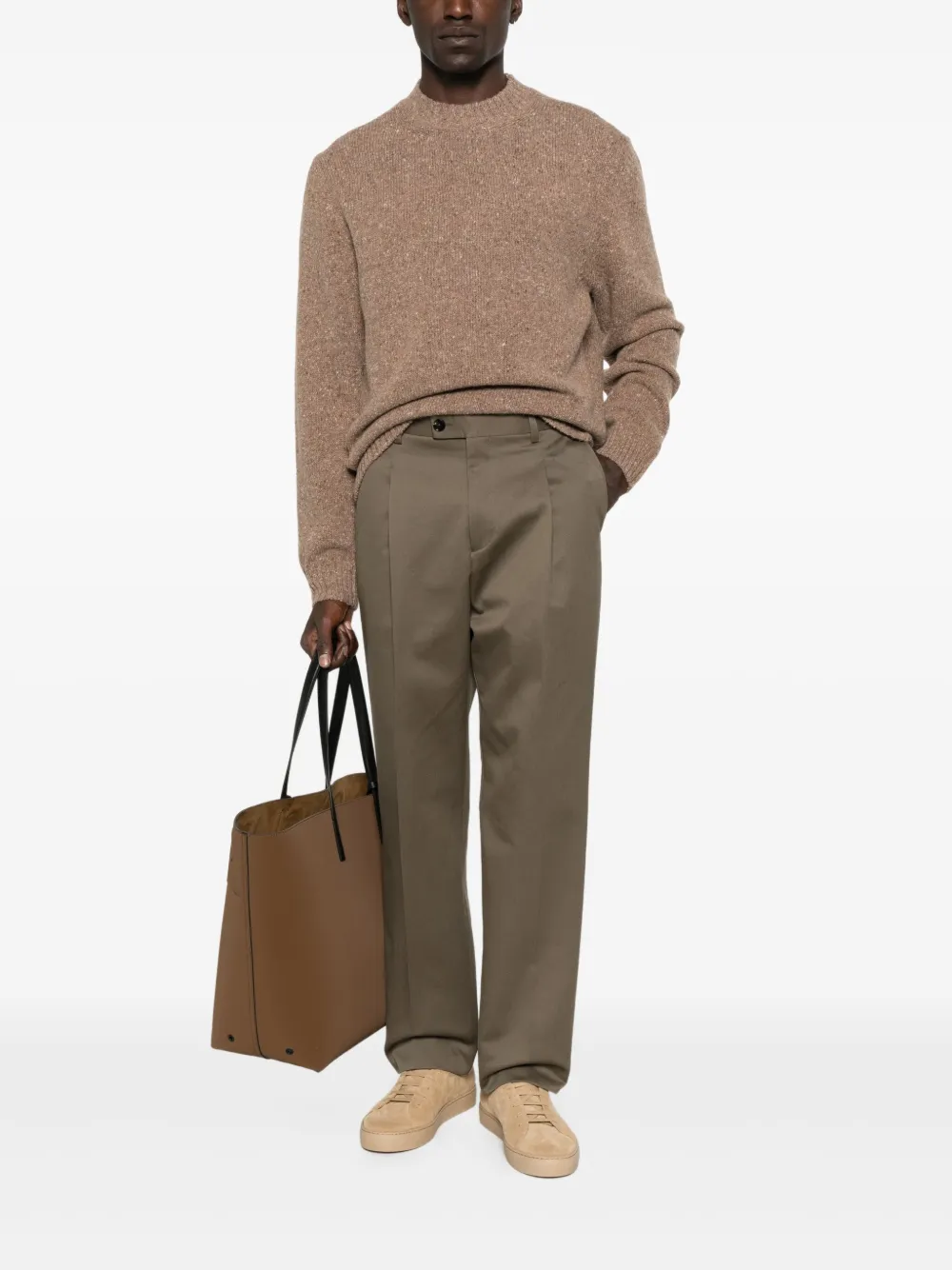 Daniele Fiesoli Sweater met ronde hals - Bruin