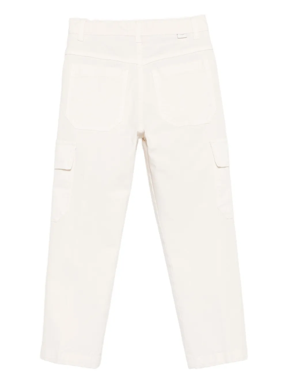 Paolo Pecora Kids Broek met cargozak Beige